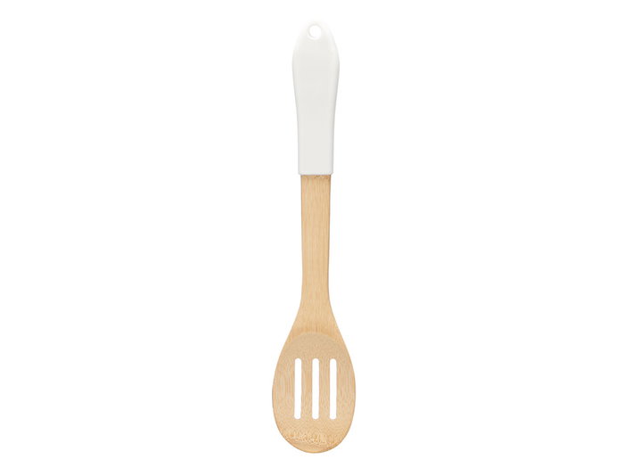 Kinvara Pala Cuchara Rayas Bambú Blanco 7 x 30.5 x 1.7 cm (Set de 24)
