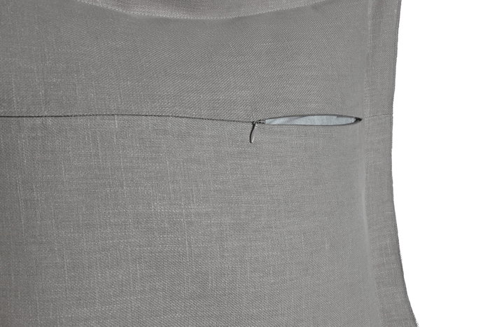 DKD Home Decor Cojín de Lino Gris Claro con Flecos 45x45 cm DKD Home Decor Cojín de Lino Gris Claro con Flecos 45x45 cm