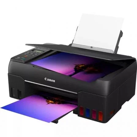 Canon PIXMA G650 - Impresora Multifunción 3 en 1 de Inyección de Tinta MegaTank con WiFi, Imprime Copia Escanea A4, Depósitos Recargables, Alta Capacidad - Negro, 4620C006