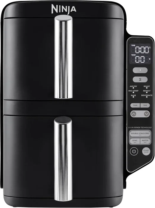 Ninja DoubleStack SL300EU Freidora de Aire Vertical 7,6 L Negro