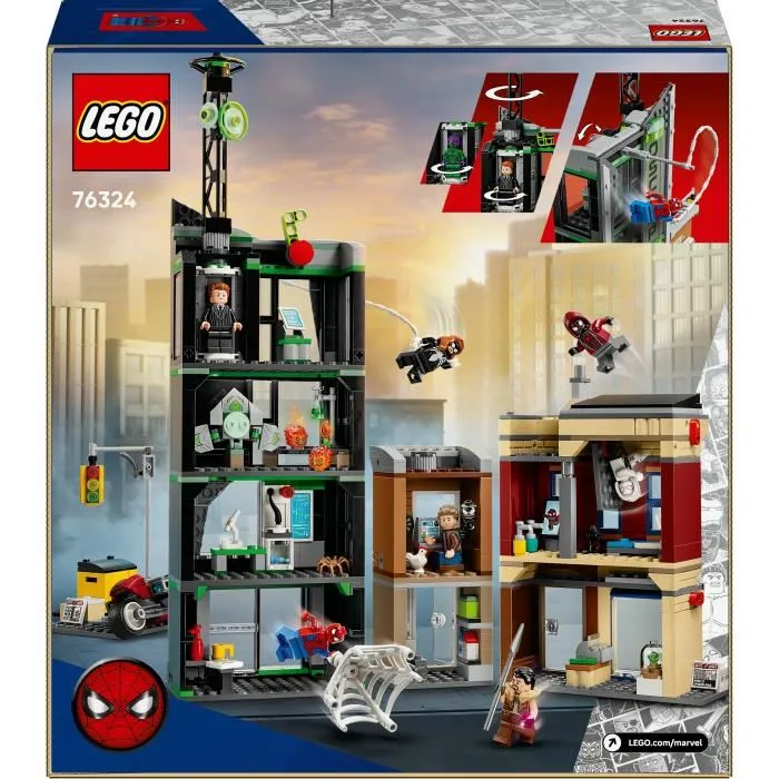 LEGO Marvel 76324 Spider-Man vs. Oscorp - Set de Construcción para Niños a partir de 10 Años