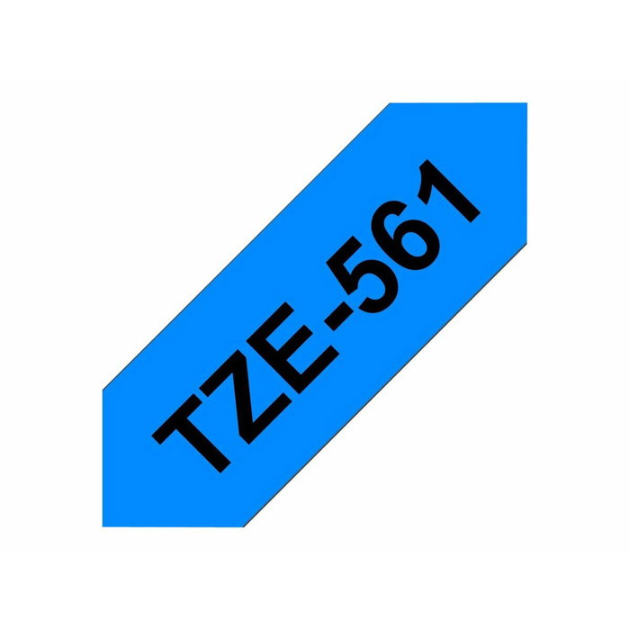 Brother TZe-561 Cinta Laminada 36mm x 8m Negro sobre Azul Brother TZe-561 Cinta Laminada 36mm x 8m Negro sobre Azul