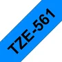 Brother TZe-561 Cinta Laminada Negro sobre Azul 36mm x 8m