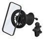 Dbramante1928 CXMGVEBL6523 - Soporte Magnético para iPhone 12 al 17 en Rejilla de Ventilación del Coche, 360° Giratorio, Negro