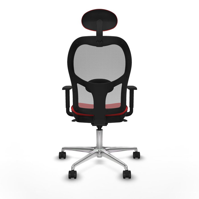 PIQUERAS Y CRESPO Silla de oficina Jorquera con mecanismo Sincro, Rojo y Gris