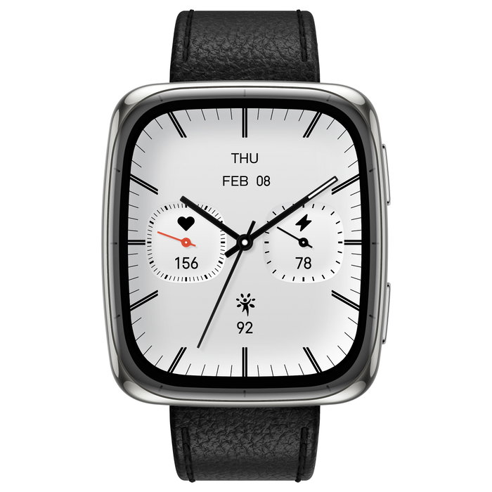 Amazfit Active 2 Square NFC Smartwatch HYROX-Modus, Pantalla AMOLED 1.75", 512 GB, Negro
