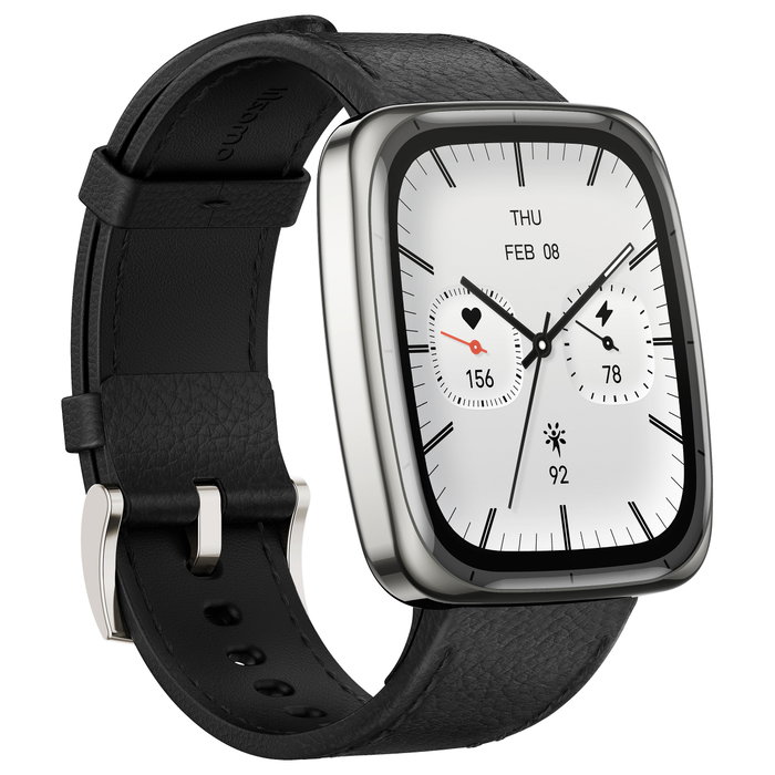 Amazfit Active 2 Square NFC Smartwatch HYROX-Modus, Pantalla AMOLED 1.75", 512 GB, Negro
