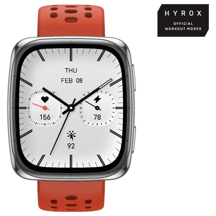 Amazfit Active 2 Square NFC Smartwatch HYROX-Modus, Pantalla AMOLED 1.75", 512 GB, Negro