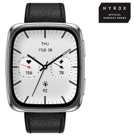 Amazfit Active 2 Square NFC Smartwatch HYROX-Modus, Pantalla AMOLED 1.75", 512 GB, Negro