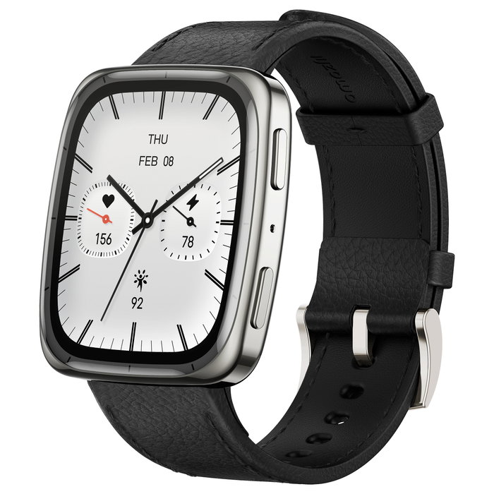 Amazfit Active 2 Square NFC Smartwatch HYROX-Modus, Pantalla AMOLED 1.75", 512 GB, Negro