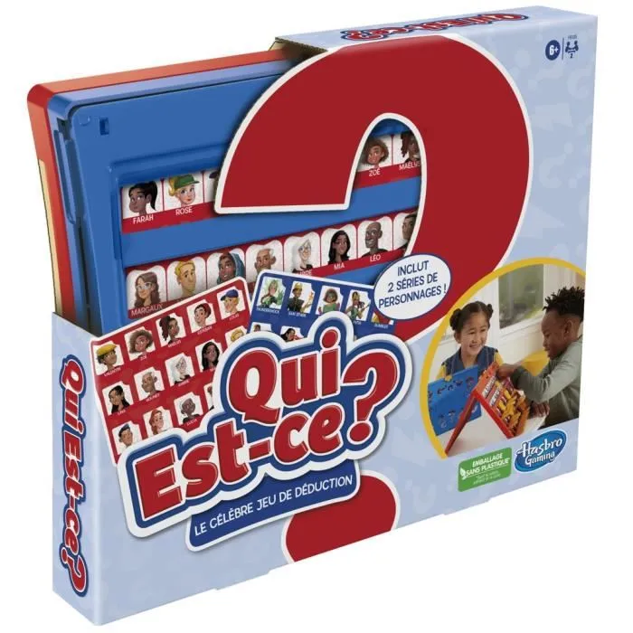 Hasbro Gaming HAS5010996182999 Quién es? Juego de Mesa Clásico para Niños a partir de 6 Años, 2 Jugadores