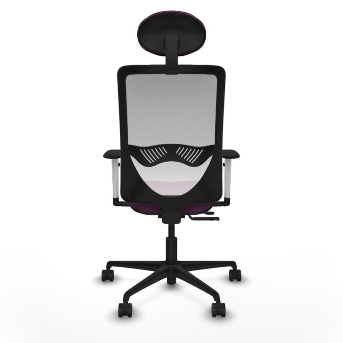 PIQUERAS Y CRESPO Silla de oficina Zulema Morada con Malla Blanca PIQUERAS Y CRESPO Silla de oficina Zulema Morada con Malla Blanca