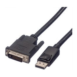 ROLINE Cable Adaptador DisplayPort a DVI-D 1,5 m Negro