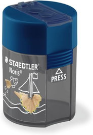 STAEDTLER Sacapuntas Metálico Doble con Depósito Serie 512