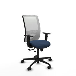 PIQUERAS Y CRESPO Silla de oficina Zulema Azul marino y Blanco
