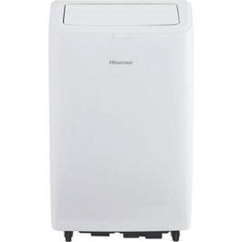 Hisense Aire Acondicionado Portátil APC09QC A 9000 BTU - Refrigeración, Deshumidificación, Ventilación - Blanco - Control Remoto y WiFi