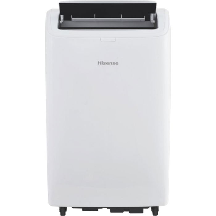 Hisense Aire Acondicionado Portátil APC09QC A 9000 BTU - Refrigeración, Deshumidificación, Ventilación - Blanco - Control Remoto y WiFi