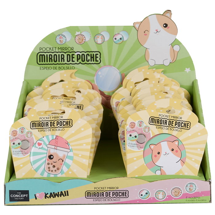 The Concept Factory Espejo De Bolsillo Kawaii Colección Kawaii