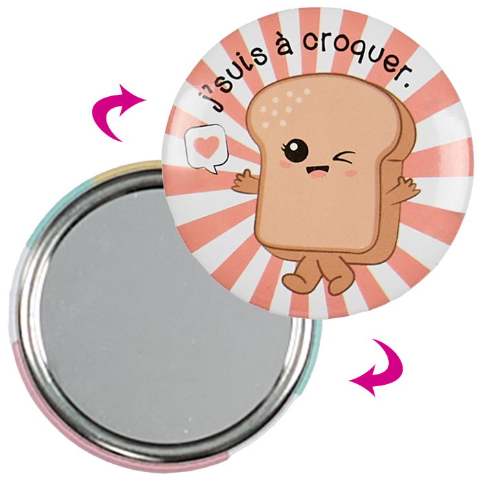 The Concept Factory Espejo De Bolsillo Kawaii Colección Kawaii