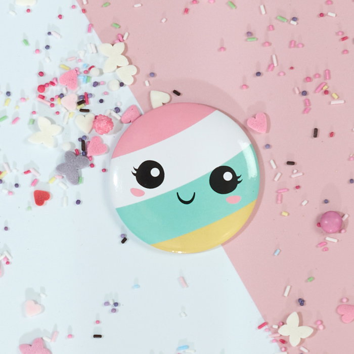 The Concept Factory Espejo De Bolsillo Kawaii Colección Kawaii