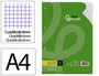 Liderpapel Recambio A4 100 Hojas 75gr Cuadro 6mm 4 Taladros Con Margen