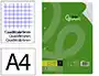 Liderpapel Recambio A4 100 Hojas 75gr Cuadro 6mm 4 Taladros Con Margen