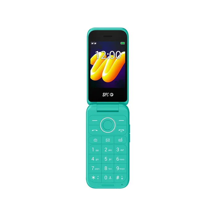 SPC Wild 2325n - Teléfono Móvil Básico 4G Sin Internet, Doble Pantalla (2.8"), Batería 7 Días, Cámara, Radio FM, Bluetooth, Caribbean Green Verde