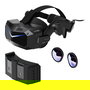 Pimax Crystal Super Ultrawide Gafas VR Realidad Virtual - Pantalla HMD, 140° FOV, 90 Hz, Seguimiento Ocular, PVH00010206, Negro