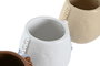 DKD Home Decor Jarrón de Dolomita con Flecos Surtido de 3 Colores