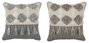 DKD Home Decor Cojín Poliéster Flecos 45x10x45 Surtido 2 Colores