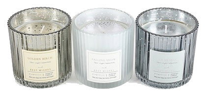 DKD Home Decor Set de 3 Velas de Cristal en Colores Surtidos DKD Home Decor Set de 3 Velas de Cristal en Colores Surtidos