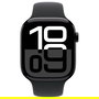 Apple Watch Series 10 GPS + Cellular 46mm Negro Aluminio con Correa Deportiva Negra M/L
