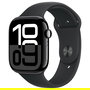 Apple Watch Series 10 GPS + Cellular 46mm Negro Aluminio con Correa Deportiva Negra M/L