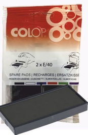 COLOP Blíster de 2 Almohadillas E30 Rojo