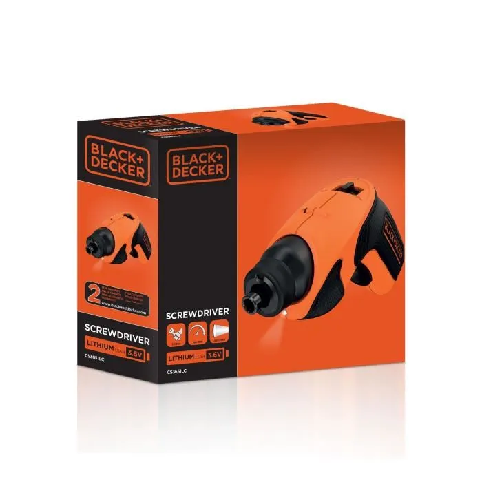 Black + Decker Destornillador 3,6V Litio 1.5 Ah Black + Decker Destornillador 3,6V Litio 1.5 Ah