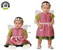 Disfraz Hada Bebé Niña Rosa con Alas Vestido 12-24 Meses
