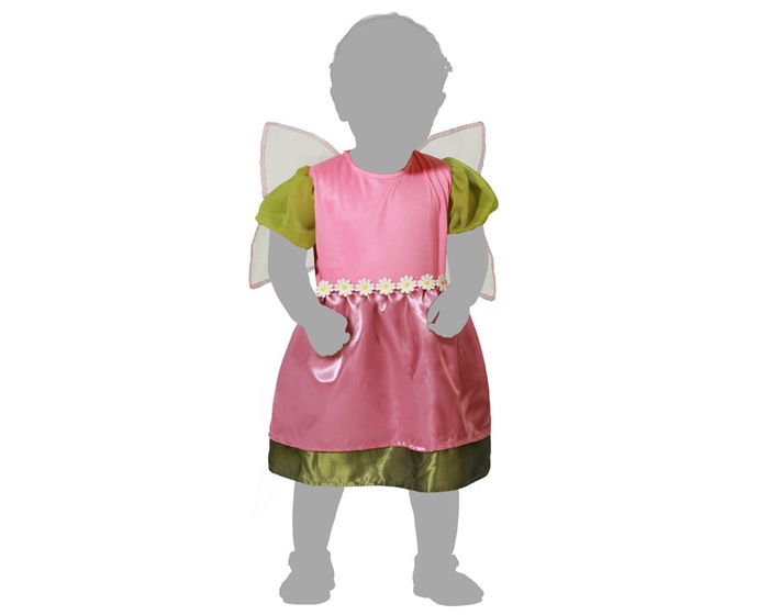 Disfraz Hada Bebé Niña Rosa con Alas Vestido 12-24 Meses