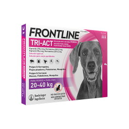 Frontline Tri-Act 3 pipetas para perros de 20-40kg