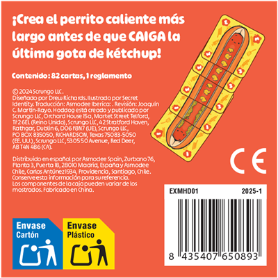 Explosm Hoddog - Juego de Cartas Familiar de Estrategia Rápida | Para 2-5 Jugadores +10 Años | Cartas Ilustradas | Referencia JHHO01ES | Idioma Español