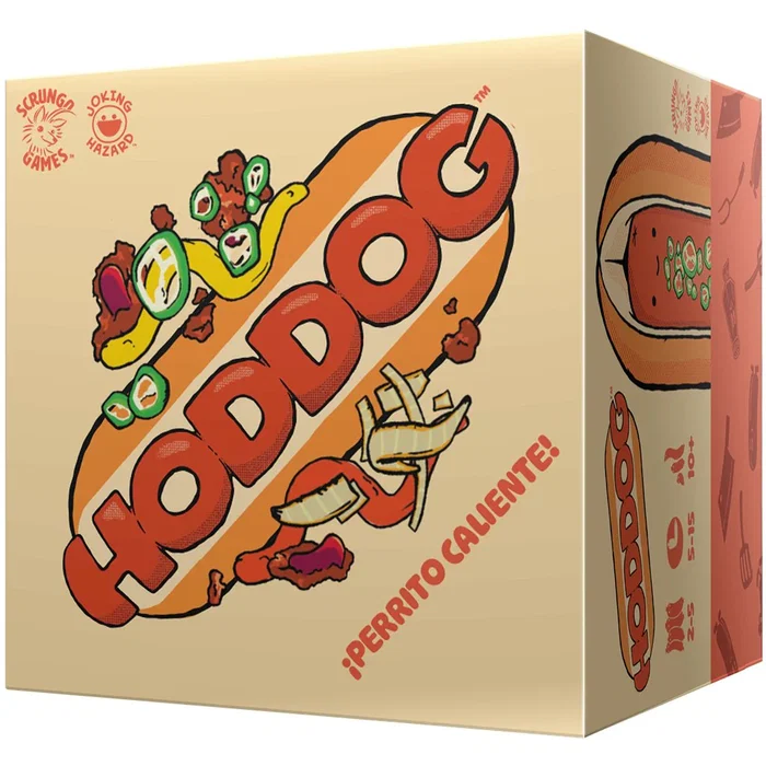 Asmodee Hoddog Juego de Mesa Familiar, de 2 a 5 Jugadores, Edad 10+ Años, Duración 5-15 Minutos, en Español