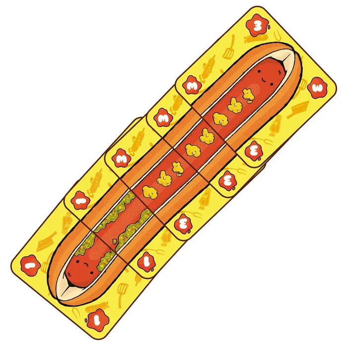 Asmodee Hoddog Juego de Mesa Familiar, de 2 a 5 Jugadores, Edad 10+ Años, Duración 5-15 Minutos, en Español