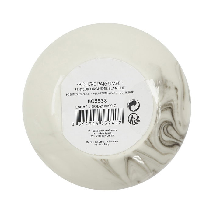 Home Deco Factory Vela Perfumada Lounge Orquídea Blanca / Almizcle Blanco / Mármol D.8.5x6.5cm 90gr 14h Home Deco Factory Vela Perfumada Lounge Orquídea Blanca / Almizcle Blanco / Mármol D.8.5x6.5cm 90gr 14h