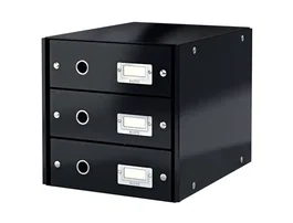 Leitz Fichero Cajones Sobremesa Click&Store 3 Cajones Negro 290x283x360 mm