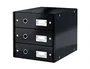 LEITZ Módulo 3 Cajones Click&Store Plegable Negro