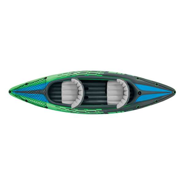 Intex Kayak Challenger K2 con Remos Aluminio Incluidos y Bomba 351x76x38cm