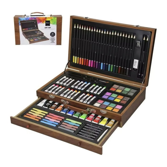 Artist&Co Set maletín arte madera 180 pcs Artist&Co Set maletín arte madera 180 pcs
