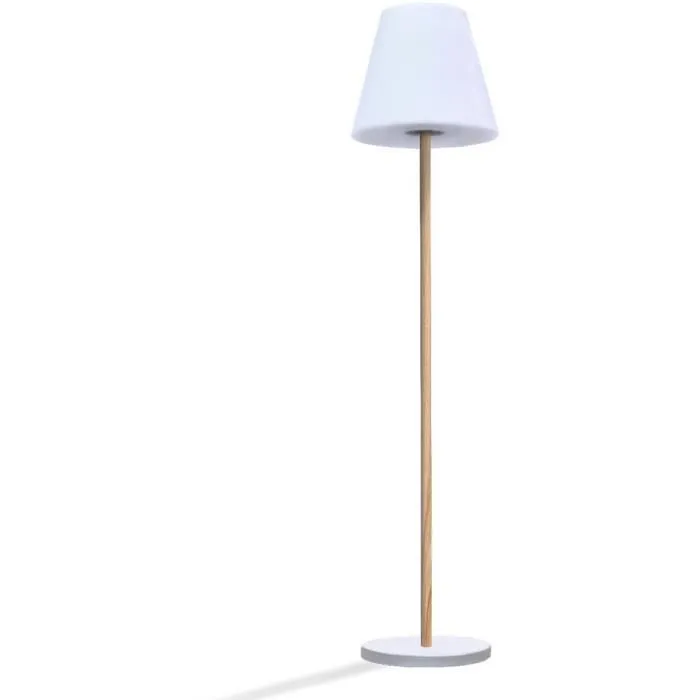 Lumisky STANDY WOOD SOLAR Lámpara de Pie Solar y Recargable, 150 cm, LED Blanco Cálido Regulable Lumisky STANDY WOOD SOLAR Lámpara de Pie Solar y Recargable, 150 cm, LED Blanco Cálido Regulable