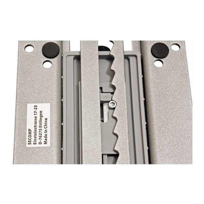 ROLINE VESA Vertikal-Verschiebeplatte, hasta 27 Pulgadas (27") y 8 kg, Soporte de Montaje en Pared Ajustable en Altura, Plata, Compatible con 75 x 75 mm y 100 x 100 mm