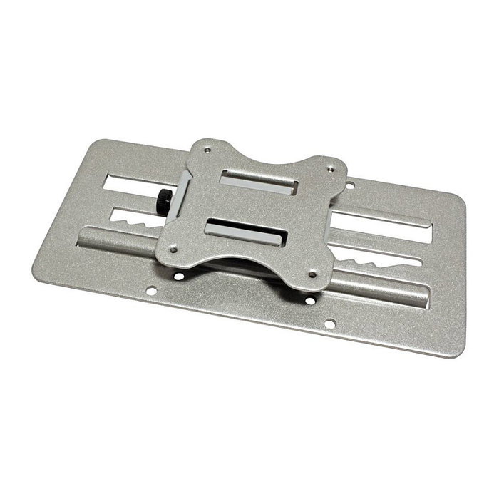 ROLINE VESA Vertikal-Verschiebeplatte, hasta 27 Pulgadas (27") y 8 kg, Soporte de Montaje en Pared Ajustable en Altura, Plata, Compatible con 75 x 75 mm y 100 x 100 mm