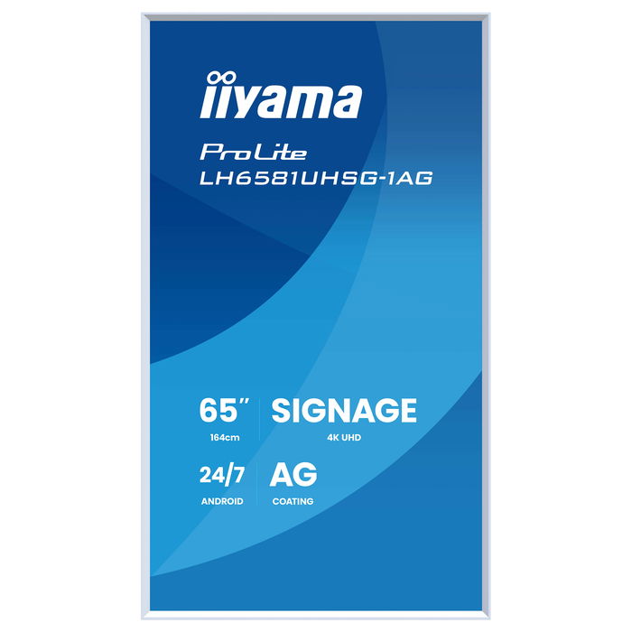 Iiyama DS LH6581UHSG Monitor 163.9 cm (65 Pulgadas) 4K UHD 3840x2160 VA 24/7 con USB-C, 2x HDMI y 2x USB Iiyama DS LH6581UHSG Monitor 163.9 cm (65 Pulgadas) 4K UHD 3840x2160 VA 24/7 con USB-C, 2x HDMI y 2x USB